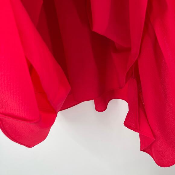 CHELSEA28 Dress Size Small Ruffle Back Fuchsia Pink Cocktail Evening Event - Picture 12 of 14